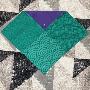 Tatcha Green and Purple Scarf